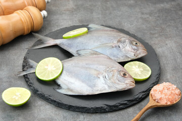 Ikan Dorang or Ikan Bawal Putih, food preparation
