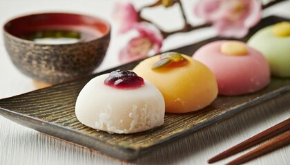 Japanese Mochi - Rice Cake or Mochigome Confectionary - Traditional Sweets from Japan - Presented in a Delightful and Tasteful Way