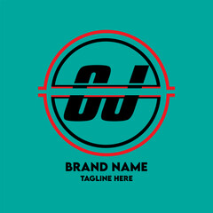 CJ Letter Logo Design-CJ Letter Circle Logo Design-Letter CJ Logo Design