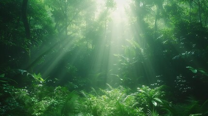 Obraz na płótnie Canvas Sunlit Forest Canopy