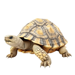 Fototapeta premium Russian Tortoise PNG Cutout, Generative AI