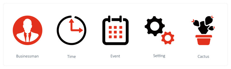 businessman, event and time