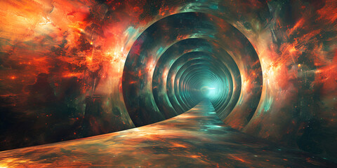 tunnel of light
tunnel in the tunnel background circles black  and red  circle energy background with black background - obrazy, fototapety, plakaty