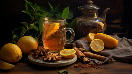Hot ginger tea