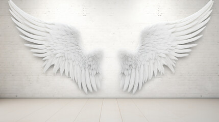 huge angel wings