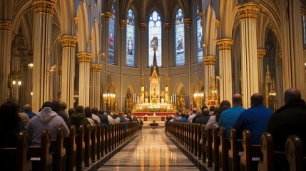 Fototapeta premium prayer mass catholic
