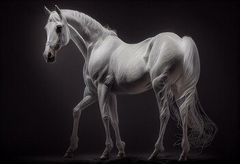 Obraz na płótnie Canvas ghost horse. Generative AI