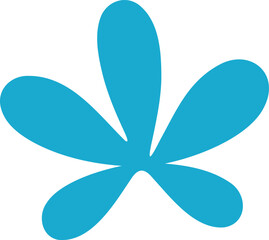 Flower hand drawing design element. Decorative flower illustration.