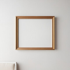 White blank photo frame wall art mockup template design