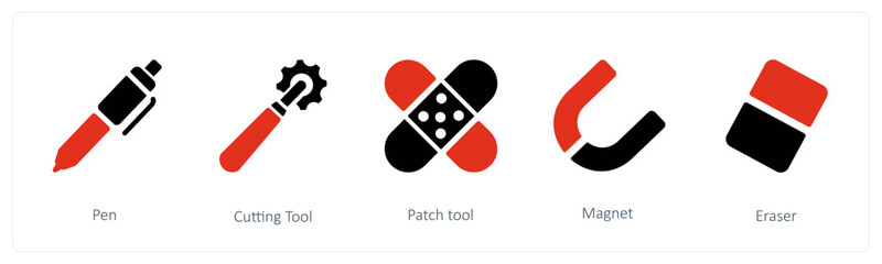 Pen, Cutting Tool, Patch tool