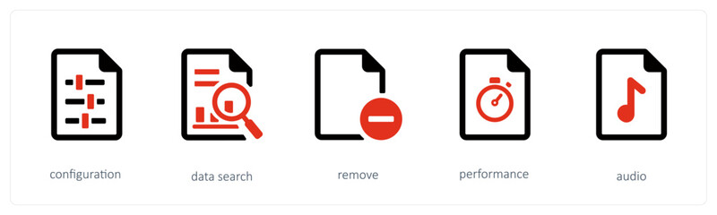 configuration, data search, remove