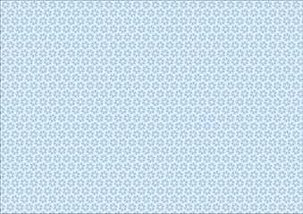 日本の伝統紋様 麻の葉のシームレスパターン 青