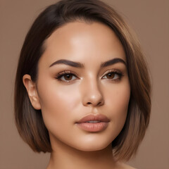 Fototapeta premium Close up portrait of a beautiful woman..