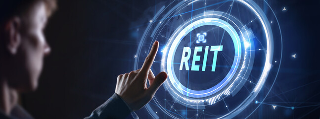 REIT Real estate investment fund ETF Financial stock market.