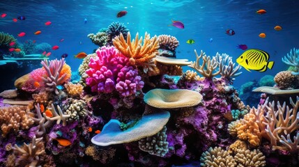 Naklejka na ściany i meble marine great barrier reef coral