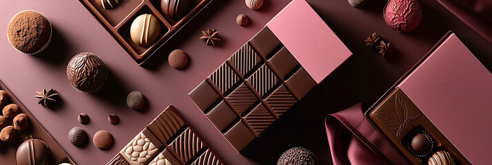 Image of fashionable and exclusive chocolates