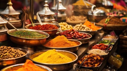 Fototapeta premium Exotic Spice Market