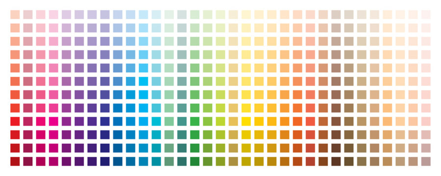 Color palette. Colour shades. Trendy flat color template