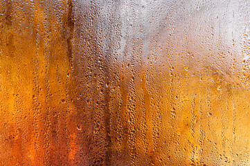 drops of water on wet glass. abstract background