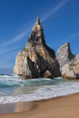 Ursa Beach At The Atlantic Ocean In Portugal - 733715754