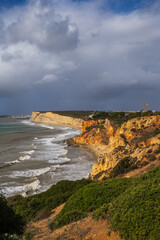 Algarve Coastline In Lagos, Portugal - 733716336