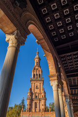 Plaza de Espana North Tower in Seville, Spain - 733716709
