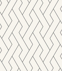 Vector seamless pattern. Modern stylish texture. Repeating geometric background. Striped monochrome thin grid. Linear graphic design. Can be used as swatch for illustrator.