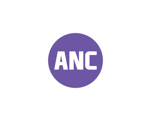 ANC Logo design vector template