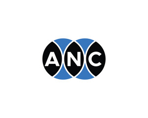 ANC Logo design vector template