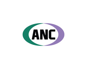 ANC Logo design vector template