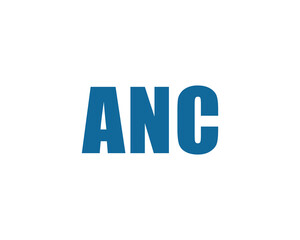 ANC Logo design vector template