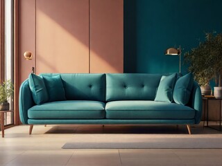 modern living room with sofa