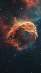 Abstract galaxy space nebula background .  Vertical background 