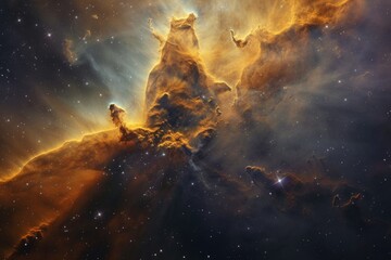 Abstract galaxy nebula background  - obrazy, fototapety, plakaty