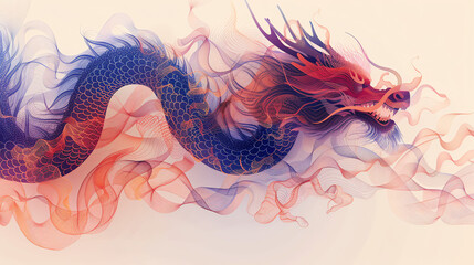 Fototapeta premium Chinesischer Loong Drache, China