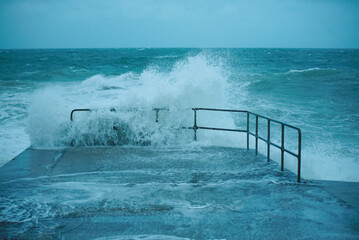 Grandes marées à Saint-Malo - vagues de submersion