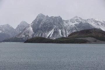 Sailing off Salisbury Plain, South Georgia.