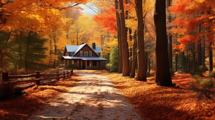 fireplace cozy autumn