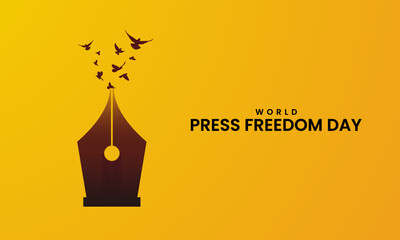 World Press Freedom Day or World Press Day. 3D illustration
