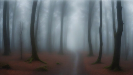 Shrouded in Secrecy: Unveiling the Secrets of the Foggy Forest Panorama