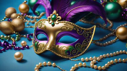 Mardi gras venetian carneval mask