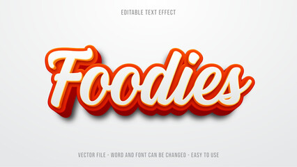 Editable text effect food mock up 