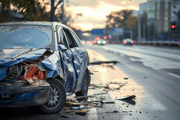 car get damaged by accident on the road car accident, damage, collision, body corrosion, old cars,...