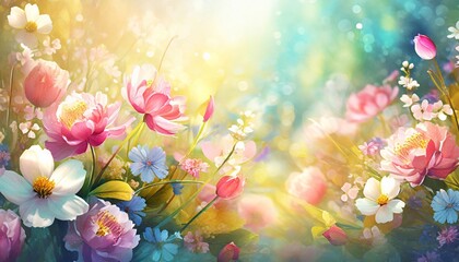 Obraz na płótnie Canvas flowers in spring