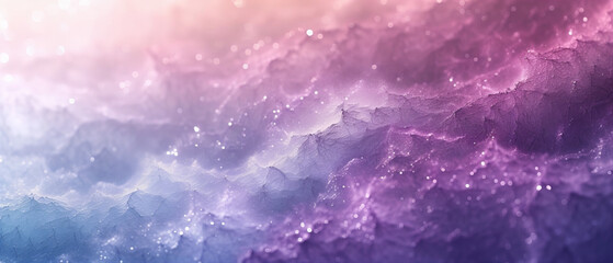 Creative abstract wave texture space and galaxy gradient in pastel mint and purple colors.