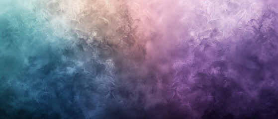Fototapeta premium Creative abstract and grainy texture gradient in pastel mint and purple colors.