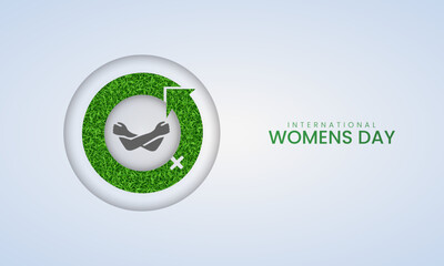 Happy women's Day. 8 march women's day creative design for social media post