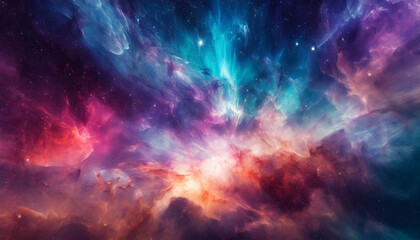 paradis ou au-delà avec un ciel étoilé d'un univers de galaxie, chargé de spiritualité astral...