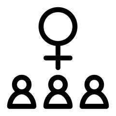 woman line icon