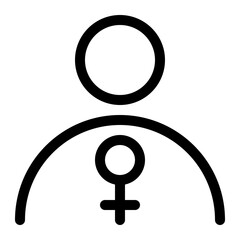 woman line icon